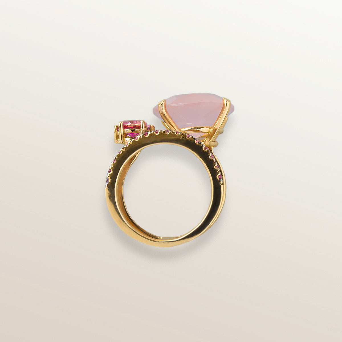 ANILLO ORO COCKTAIL RING - PINK