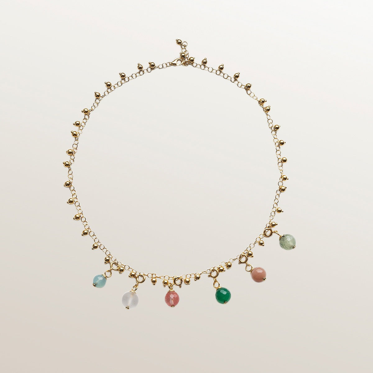 CUSTOMIZABLE PUMPKIN ROUND LINKS AND BEADS CHAIN - CALABAZA