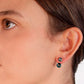 PENDIENTES EAR JACKET CALABAZA - Hematite 8mm
