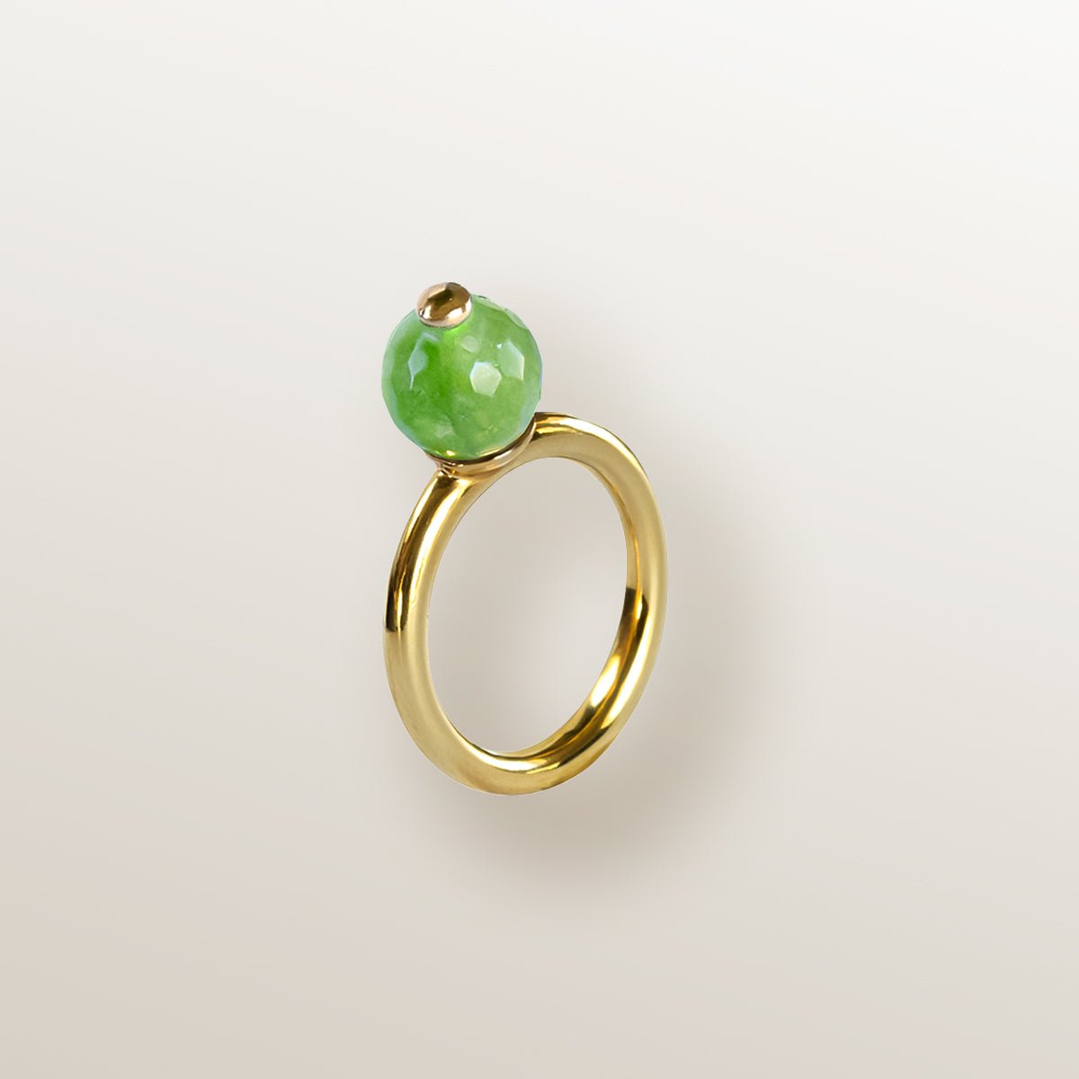 ANILLO CALABAZA PERIDOTO 8mm - Victoria de la Calva