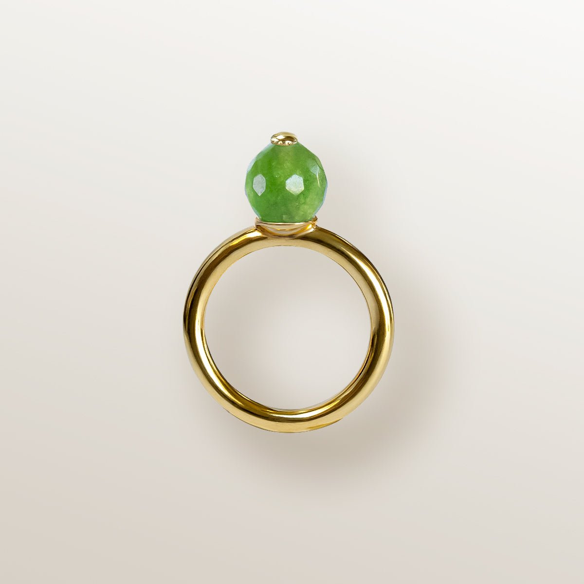 ANILLO CALABAZA PERIDOTO 8mm - Victoria de la Calva