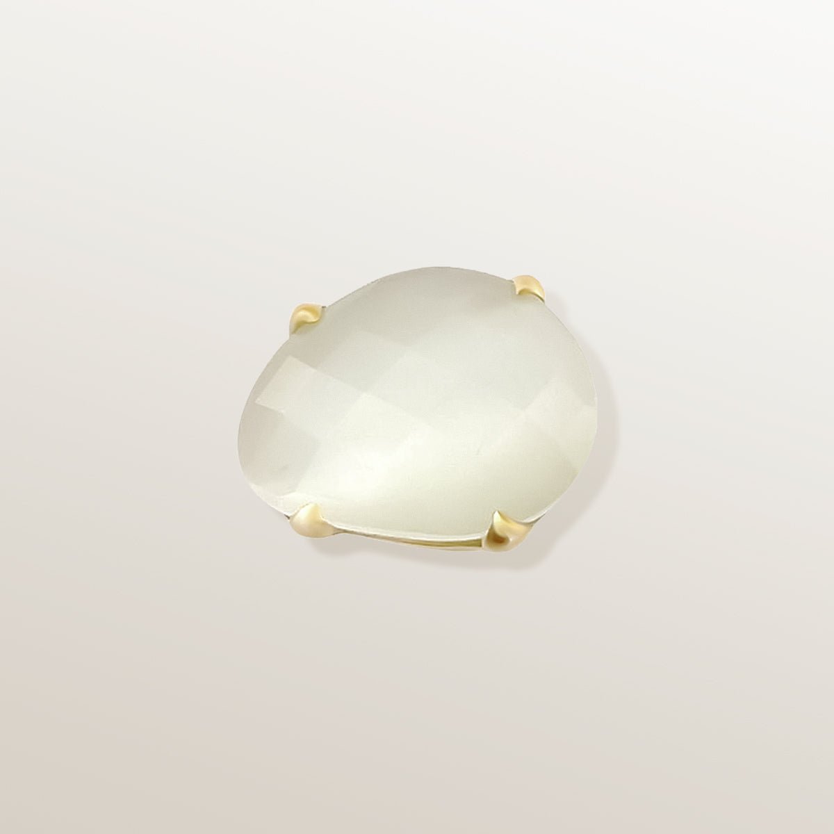 ANILLO VERMEIL ORO AMARILLO Y NÁCAR - ROCK - Victoria de la Calva