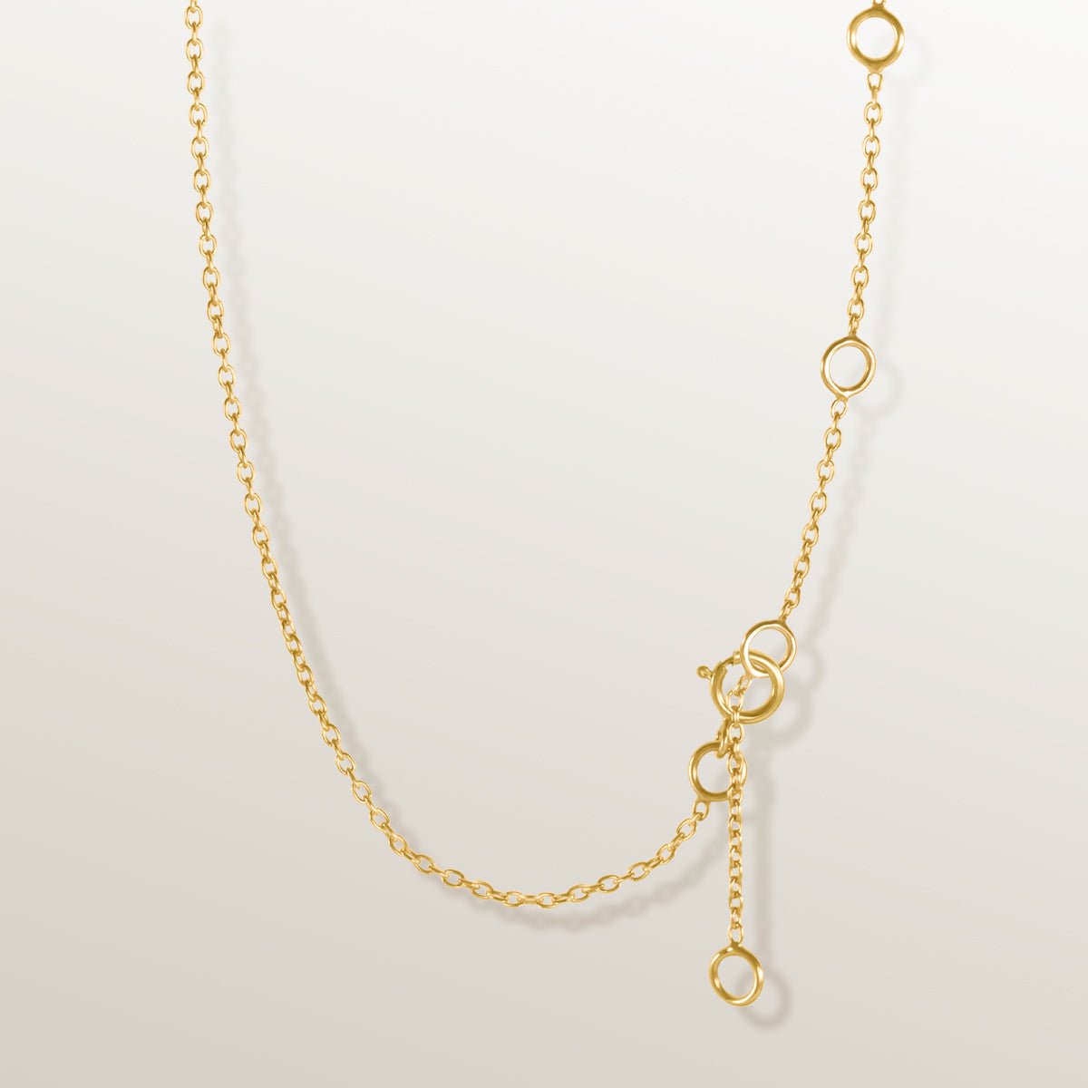 CADENA DE ESLABONES PLATA VERMEIL ORO AMARILLO - ALWAYS - 40CM - Victoria de la Calva