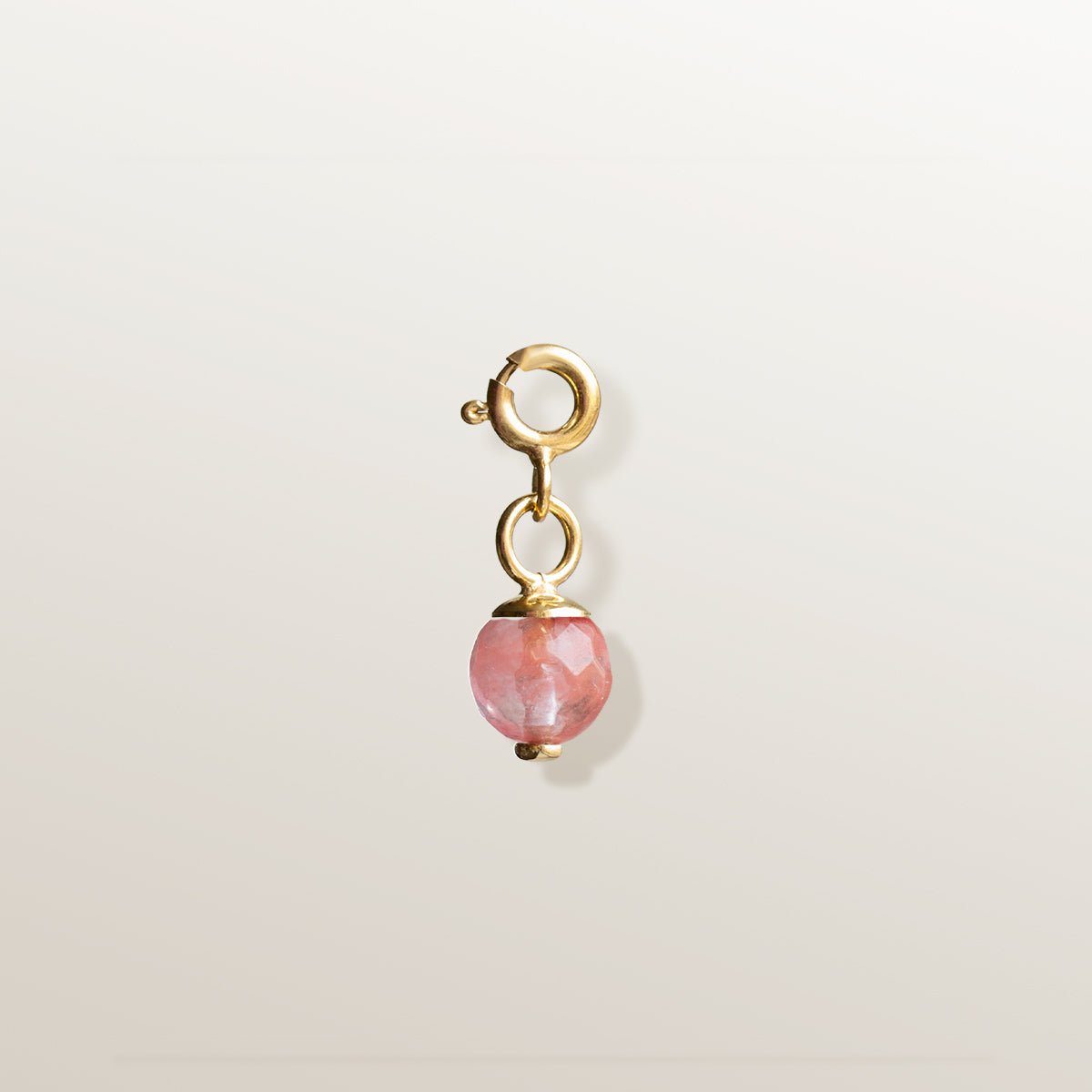 CHARM CADENAS ÁGATA ROSA 8 mm - Colección Calabaza - Victoria de la Calva