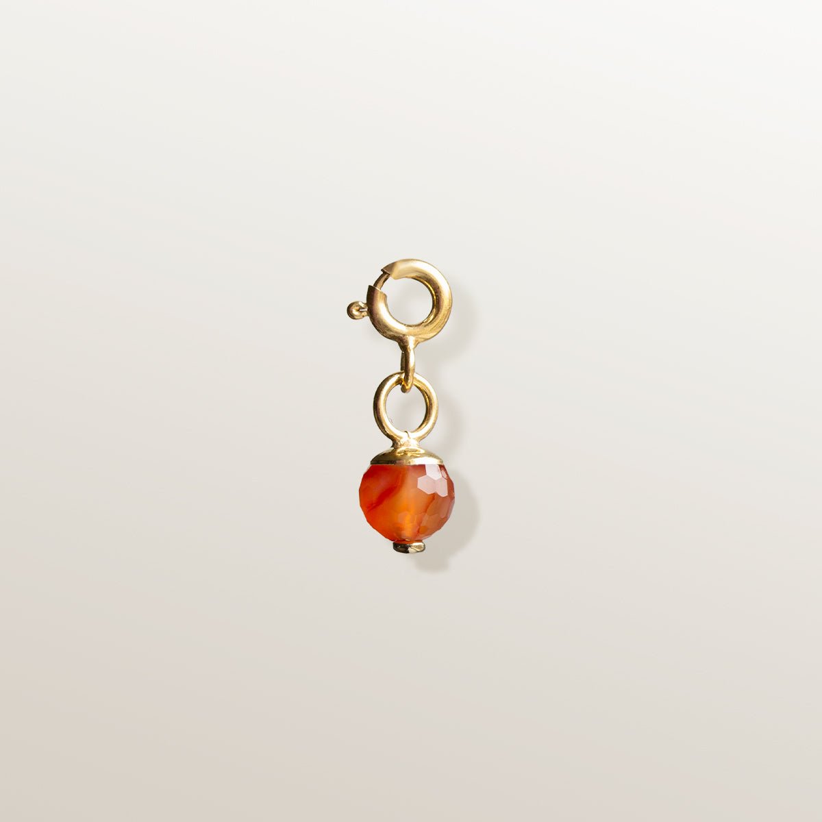 CHARM CADENAS CARNEOLA 8 mm - Colección Calabaza - Victoria de la Calva