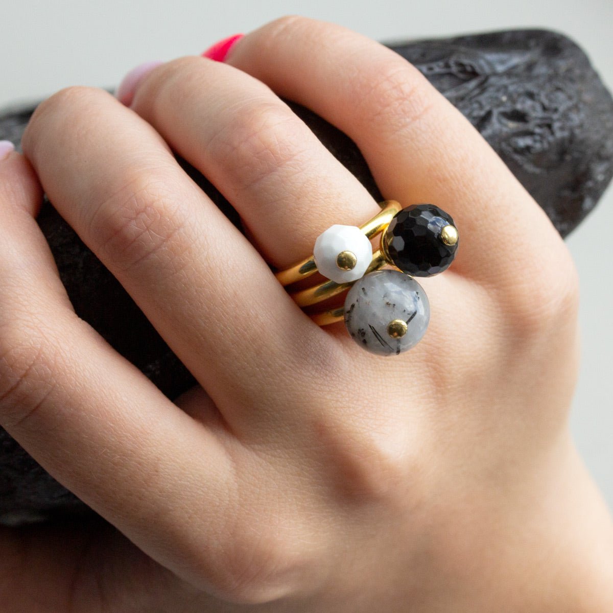 PACK 3 ANILLOS - CALABAZA/EVA - Victoria de la Calva