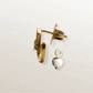 CHARM FOR MAGIC CIRCLE PUMPKIN EARRINGS - 8mm White Agate 