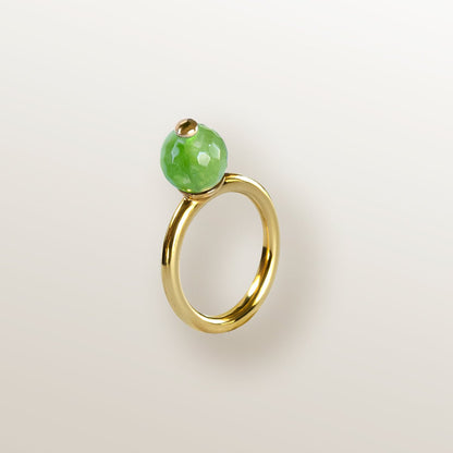ANILLO CALABAZA PERIDOTO 8mm - Victoria de la Calva