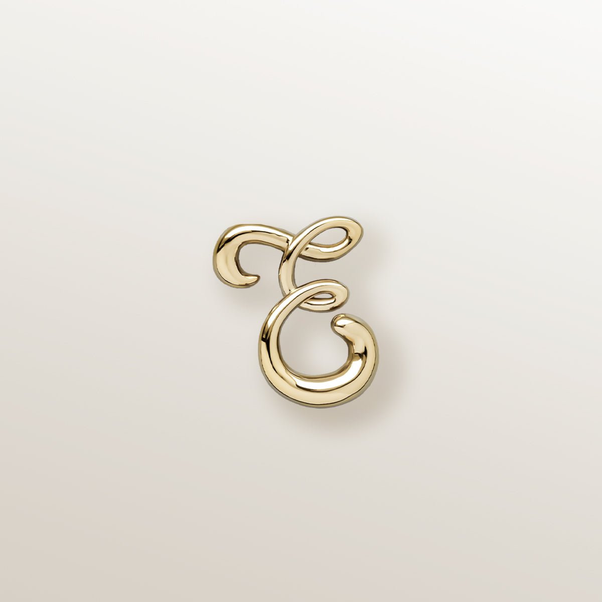 Colgante Inicial "E" de Vermeil de Oro Amarillo (2cm) - Victoria de la Calva