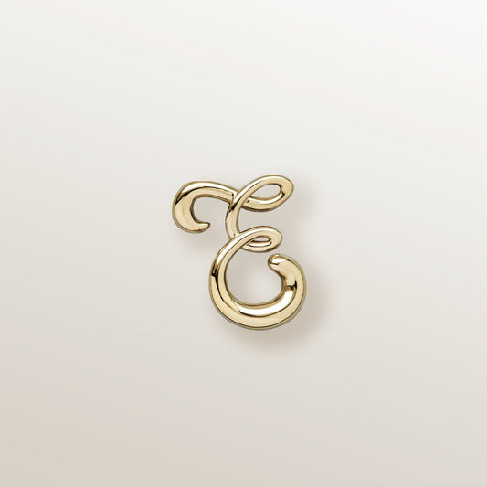 Colgante Inicial "E" de Vermeil de Oro Amarillo (2cm) - Victoria de la Calva