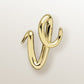 Colgante Inicial "V" de Vermeil de Oro Amarillo (4cm) - Victoria de la Calva