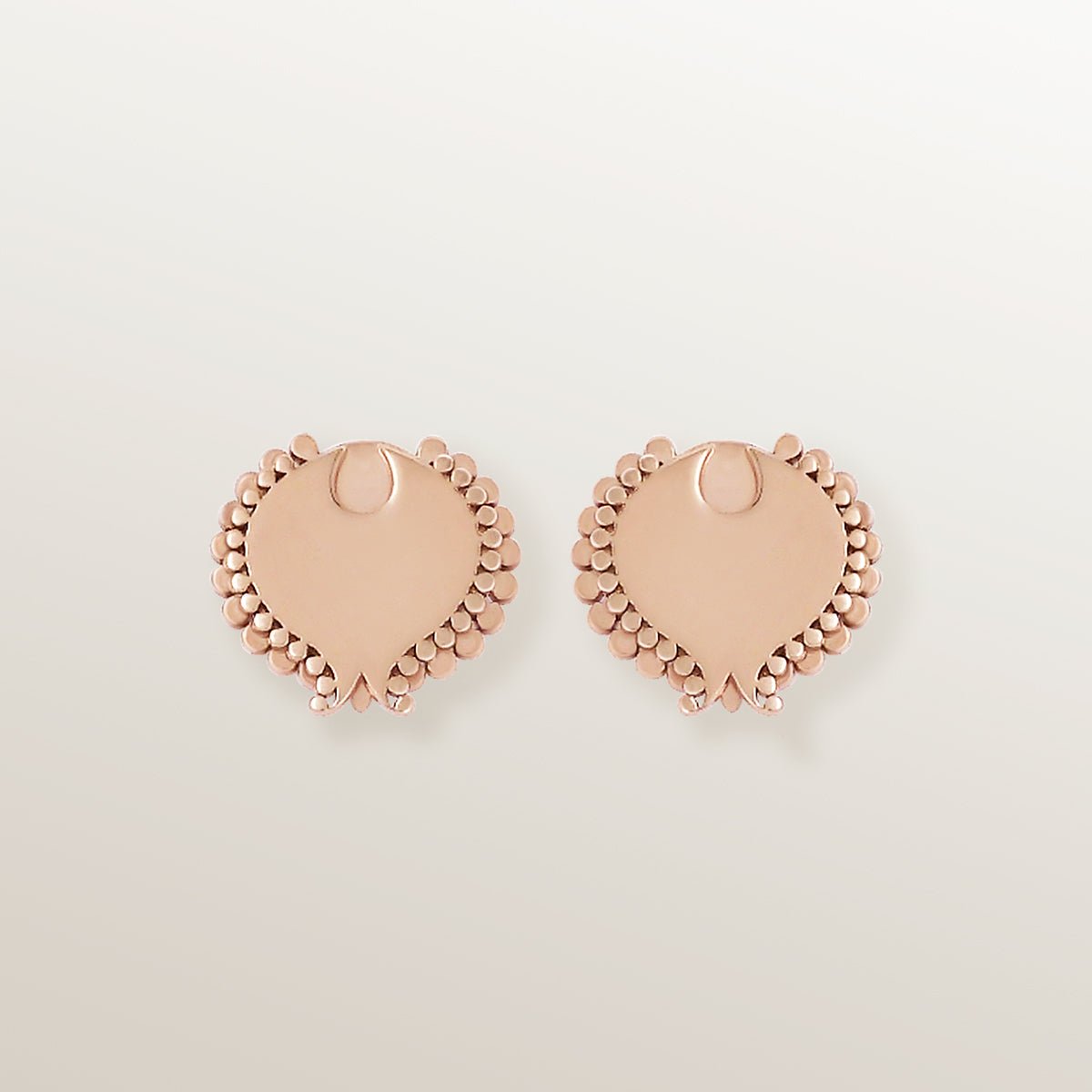 Pendientes de Oro Vermeil rosa, en forma de tulipán estilizado elaborado con corte láser.